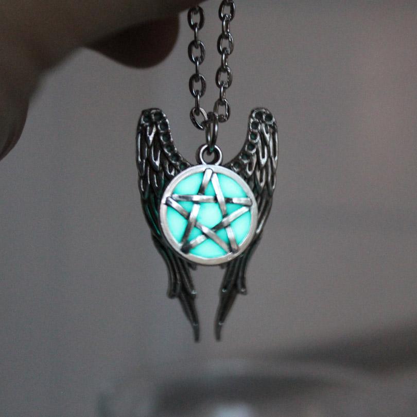 Magical Glow in the Dark Pentagram Necklace