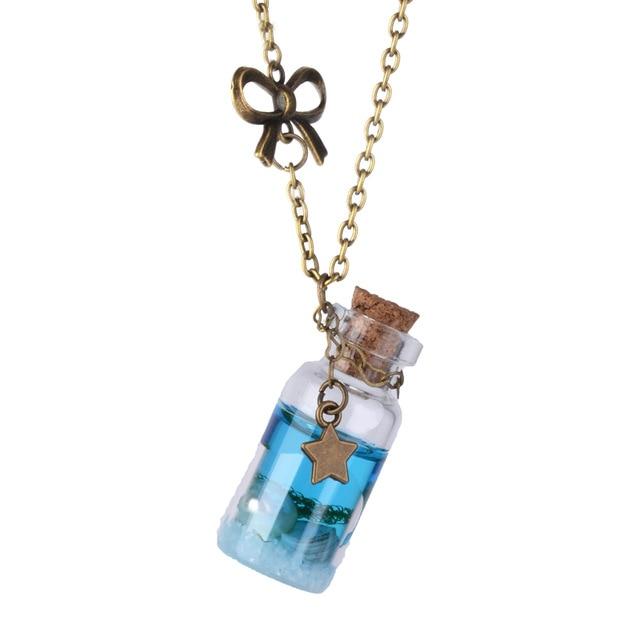 Ocean Drift Bottle Lucky Necklace