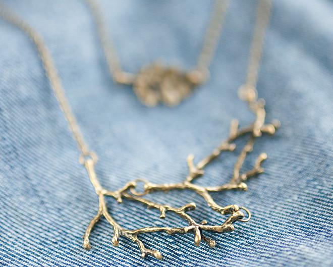 Style Leaf Branch Necklace
