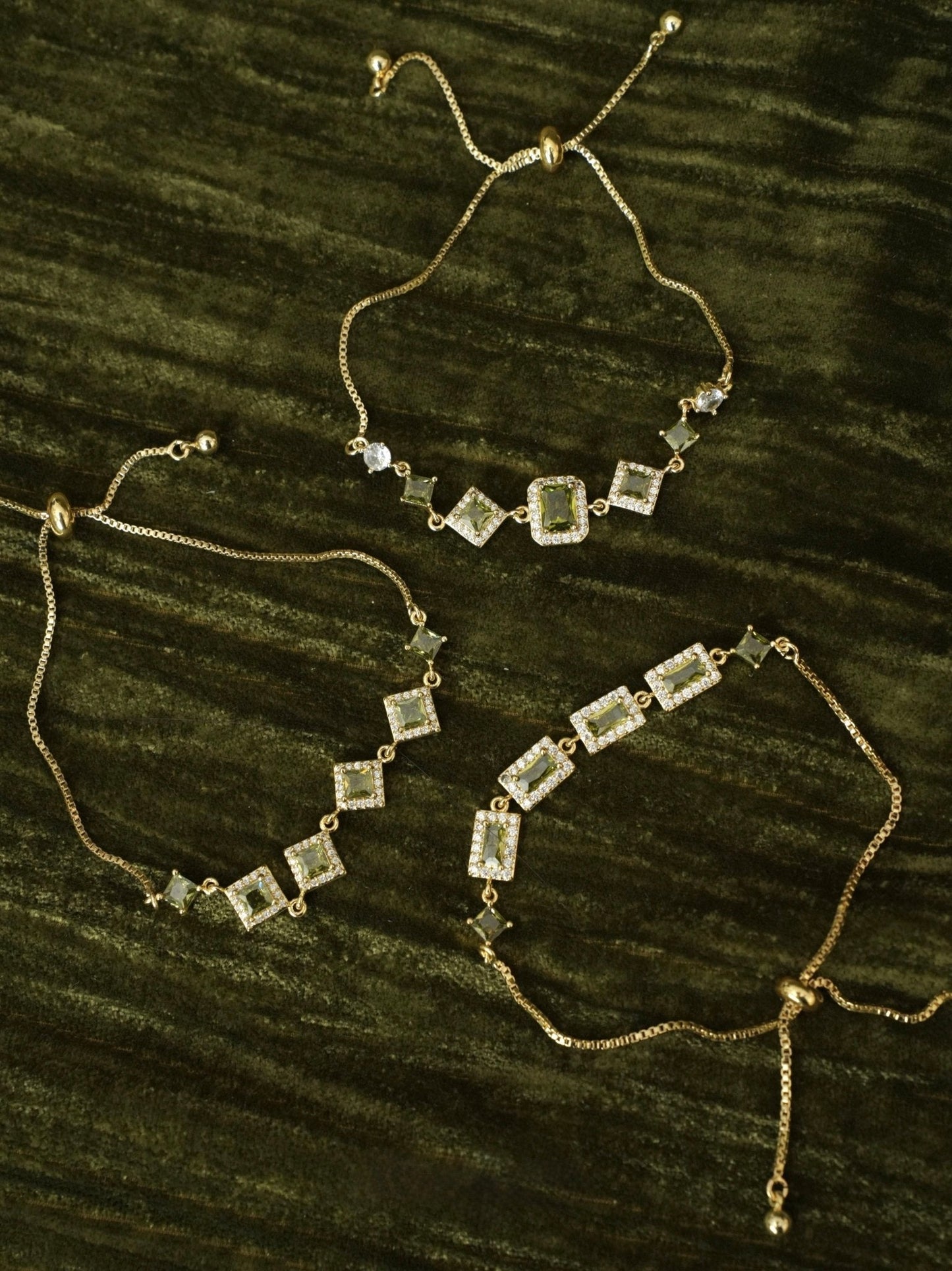 Ophelia Bracelet in Green