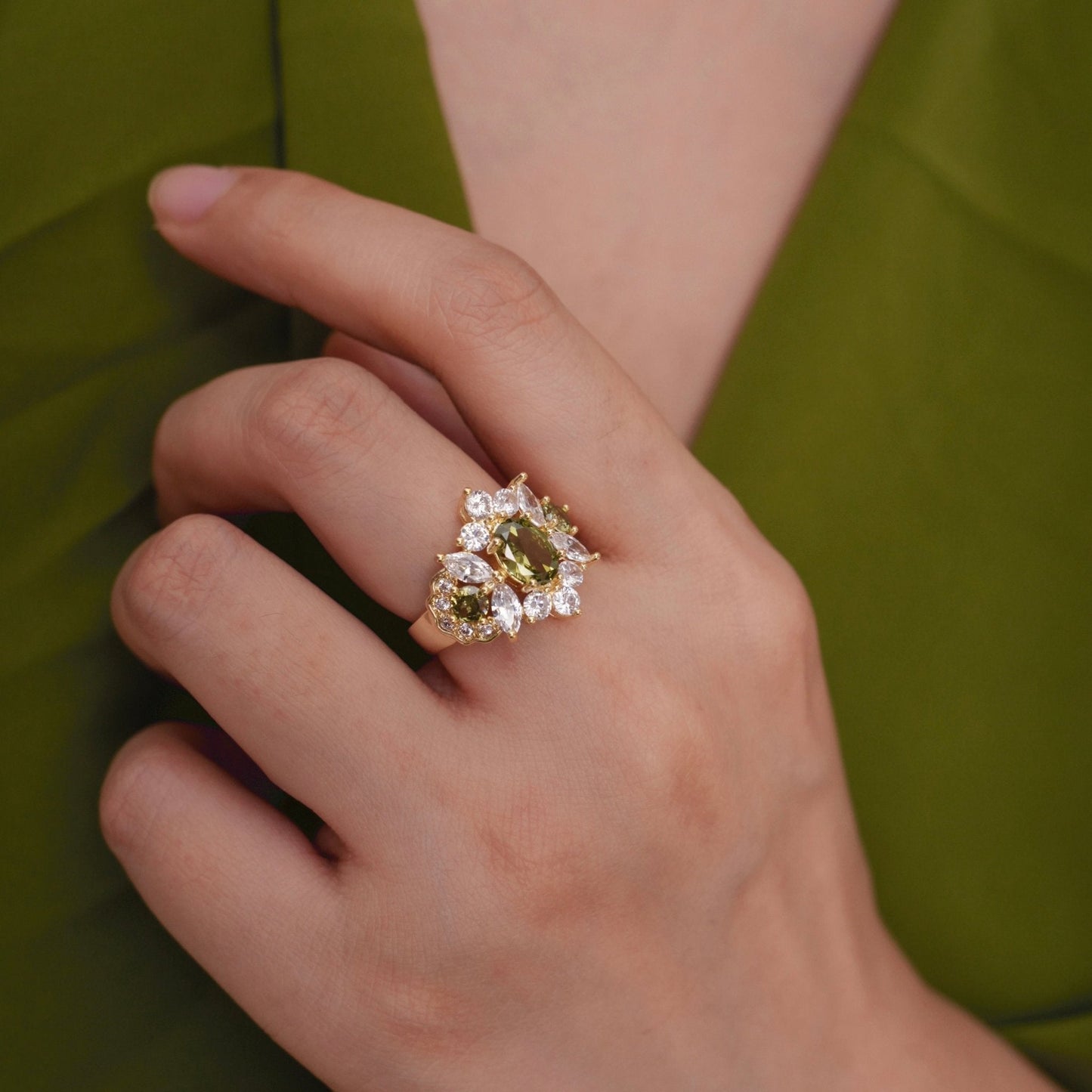 Opulent Peridot Ring