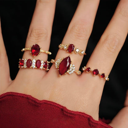 Oval Ruby Ring