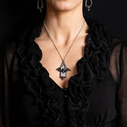 Call of the Undead Mirror Bat Pendant by Alchemy Gothic