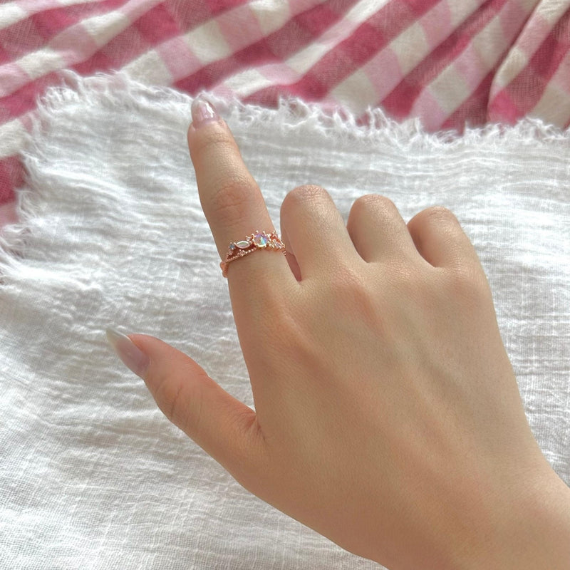 [] Nova Pink Gem Ring