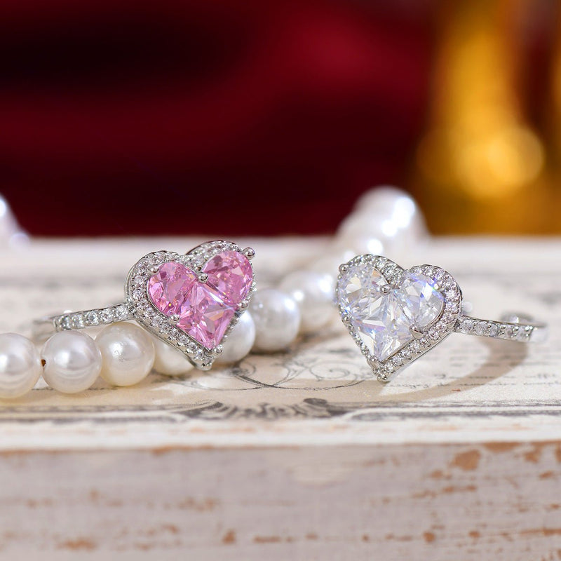 Danielle Pink Heart Ring
