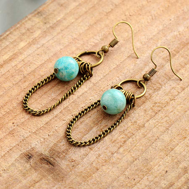 Amazonite Chandelier Earrings