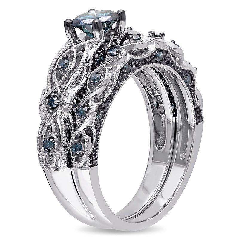Style Blue Royalty Ring Set
