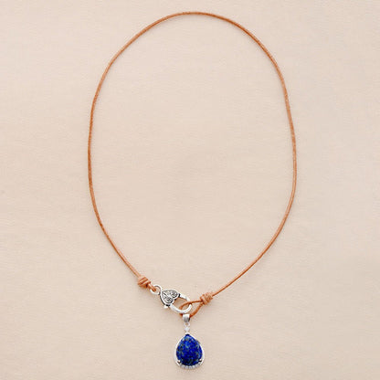 Lapis Lazuli Teardrop Necklace