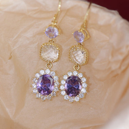 Amethyst Drop Earrings