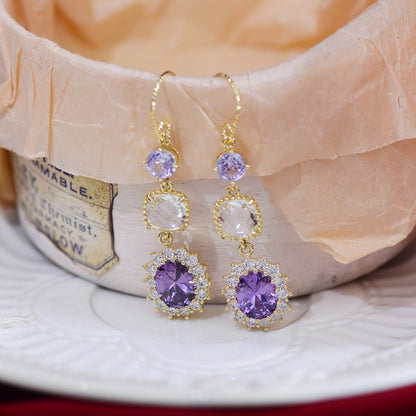 Amethyst Drop Earrings