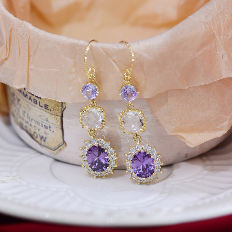 Amethyst Drop Earrings