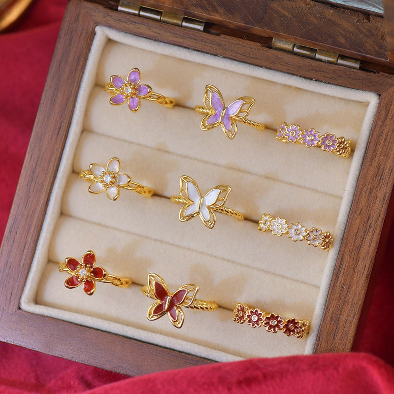 Purple Mariposa Ring