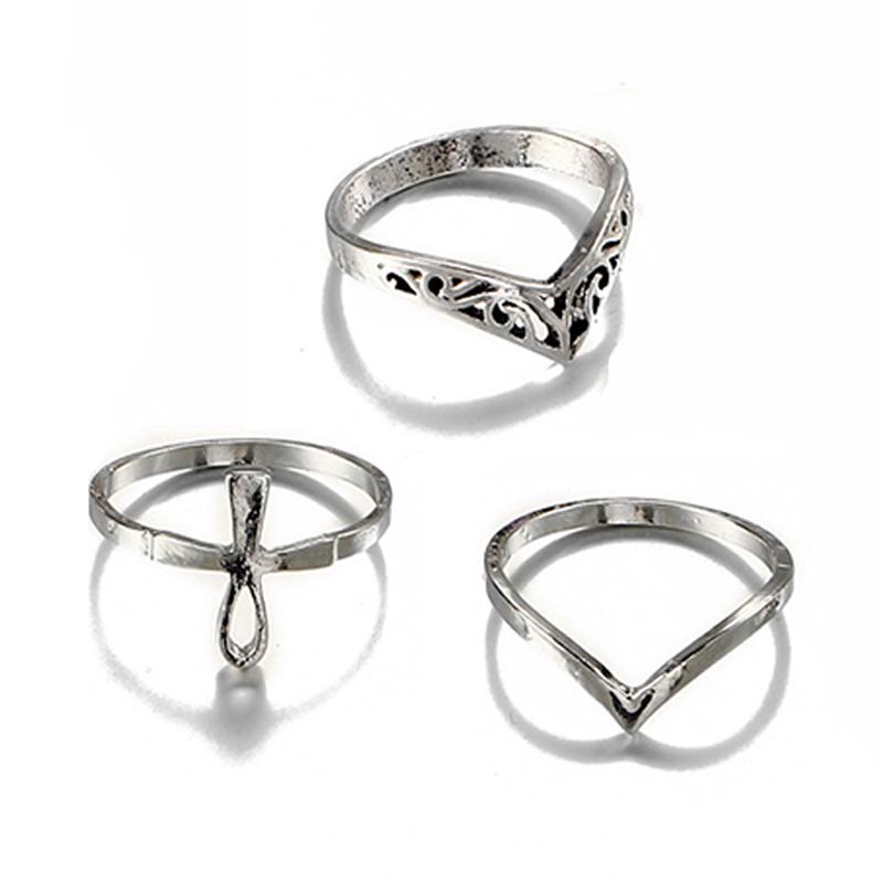 Ohm Symbol Ring Set