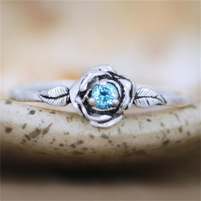 Colourful Crystal Rose Ring