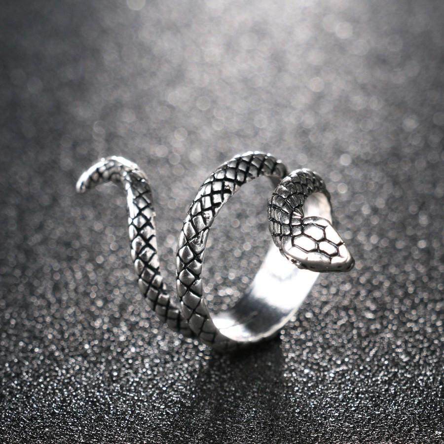 Gothic Style Snake Wrap Ring