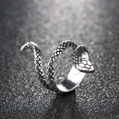 Gothic Style Snake Wrap Ring