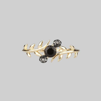 Laurel Wreath Crystal Ring