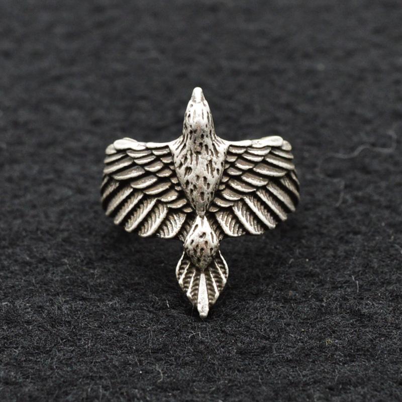 Viking Raven Wrap Ring
