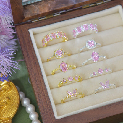 Rosaline Butterfly Ring in Gold