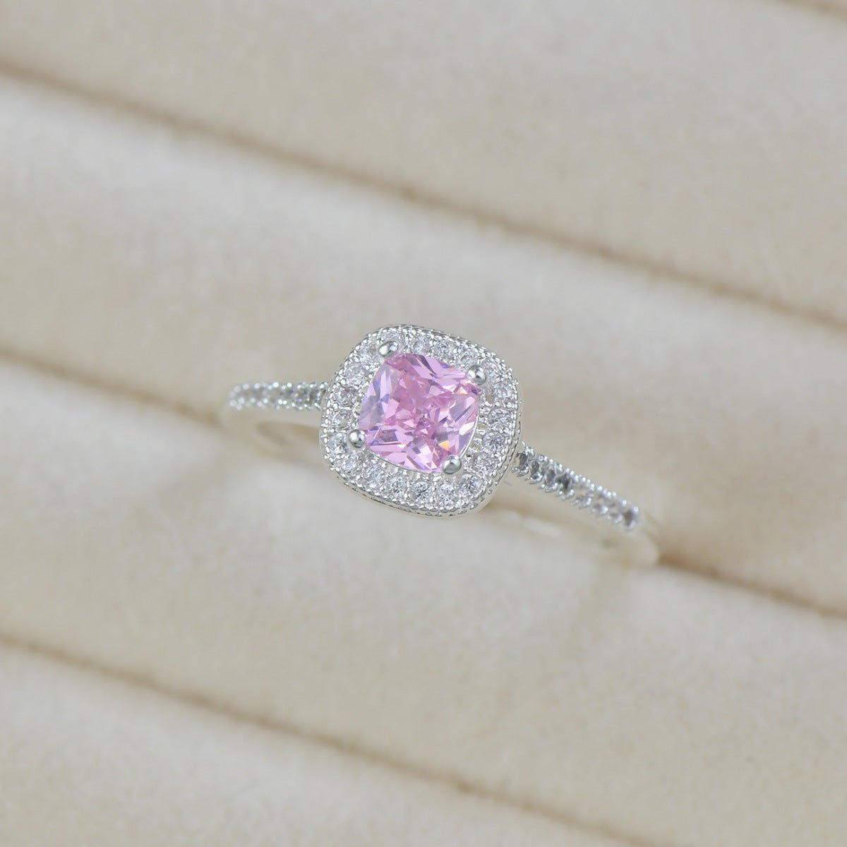 Rosaline Halo Ring in Silver