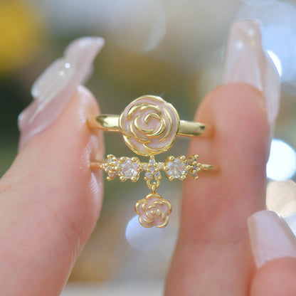Rose Charm Ring