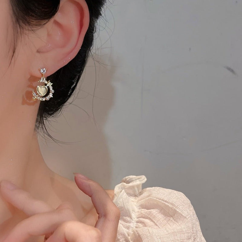 [sample ] Heart and Arrow Earrings