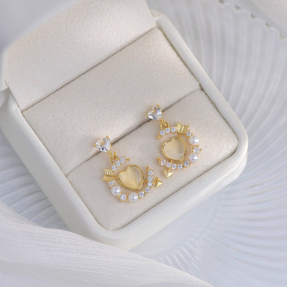 [sample ] Heart and Arrow Earrings