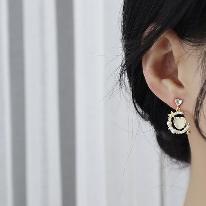 [sample ] Heart and Arrow Earrings