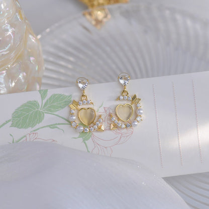 [sample ] Heart and Arrow Earrings