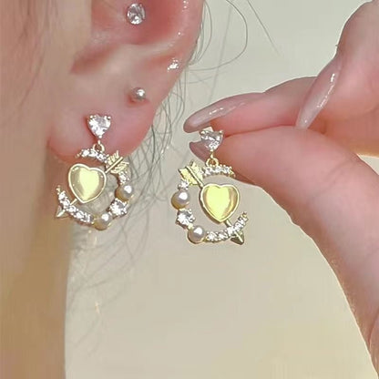 [sample ] Heart and Arrow Earrings