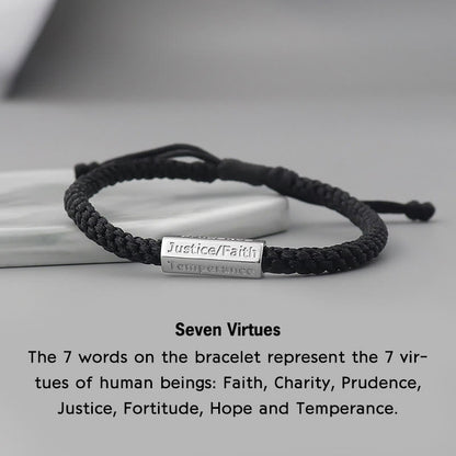 Seven Virtues and Deadly Sins Spiritual Bracelet