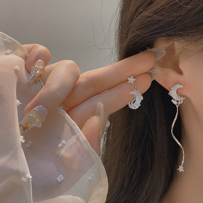 Silver Moon Earrings