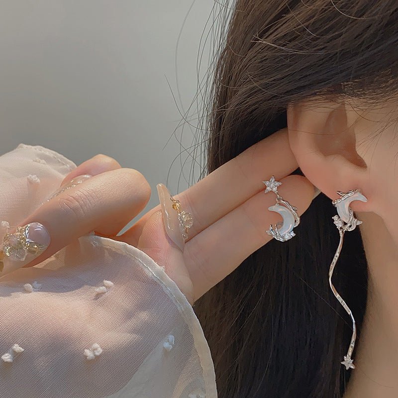 Silver Moon Earrings