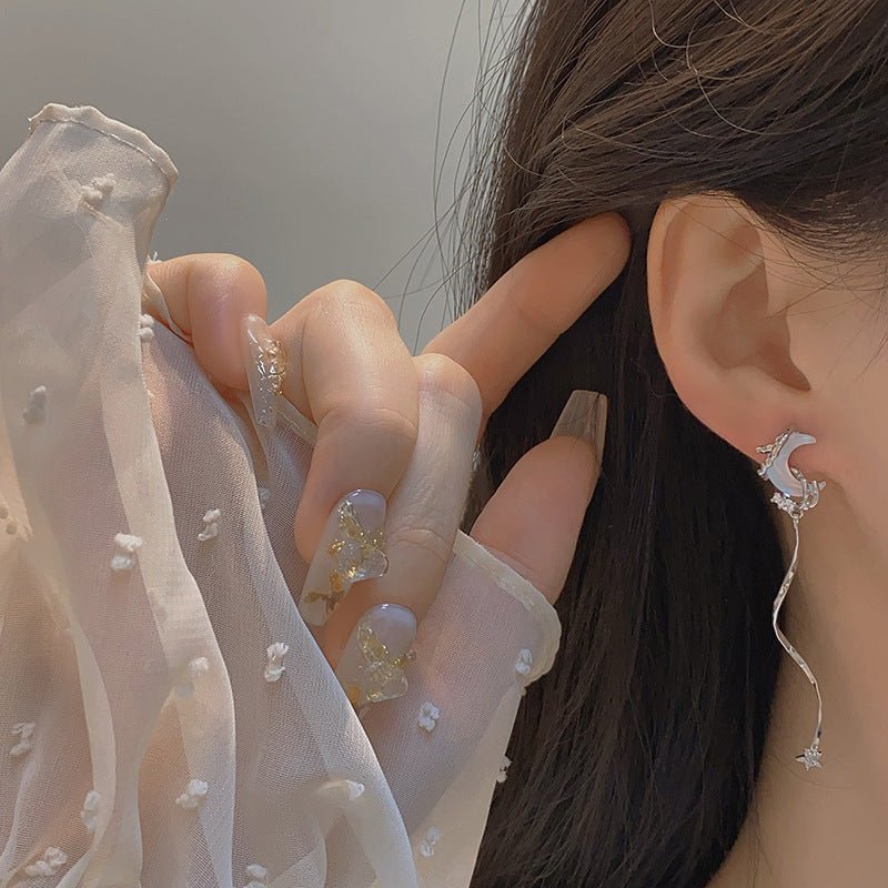 Silver Moon Earrings