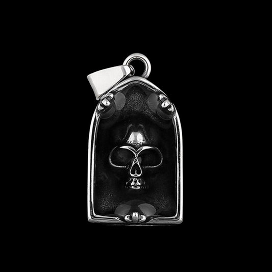 Skull Epoxy Tombstone Pendant