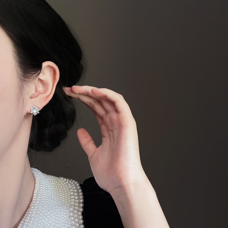Snowflake Stud Earrings