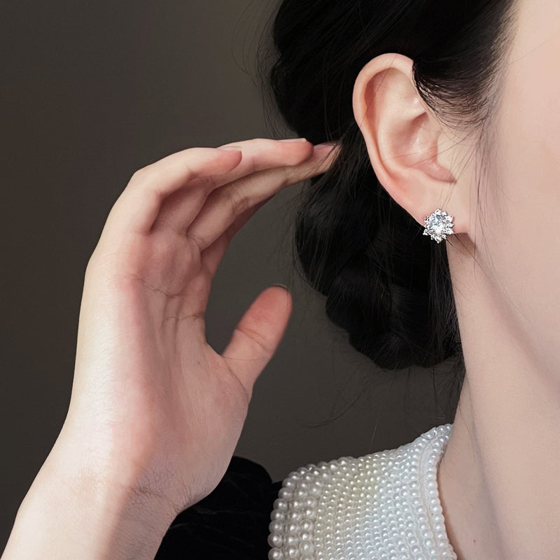 Snowflake Stud Earrings