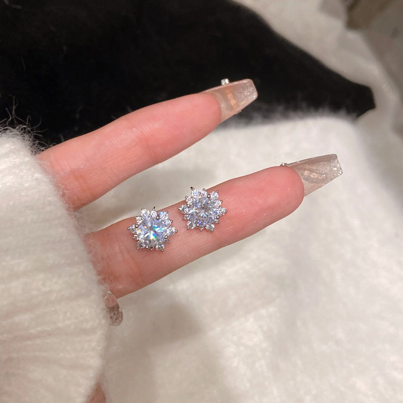 Snowflake Stud Earrings