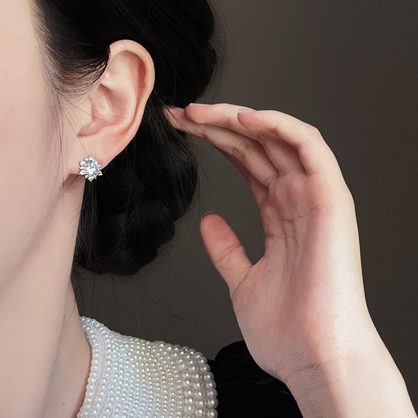 Snowflake Stud Earrings