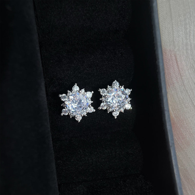 Snowflake Stud Earrings