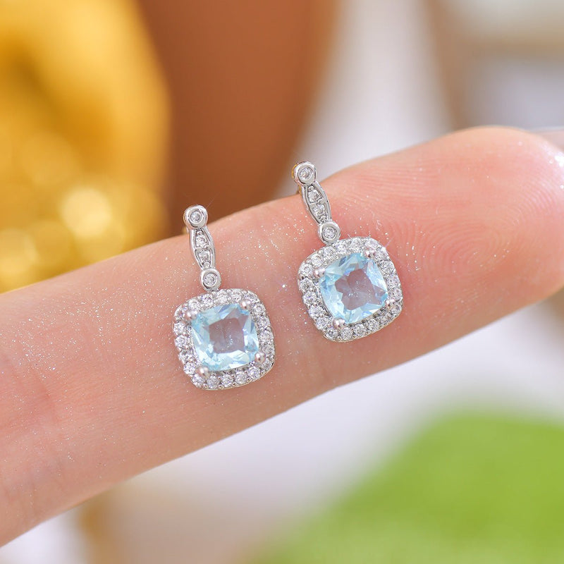 Stephanie Aquamarine Earrings