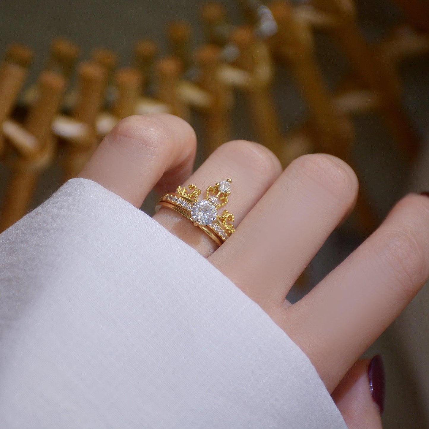 [sample ] Tiara Ring Set
