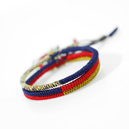 Tibetan Red String Bracelet With King Kong Knot Protection