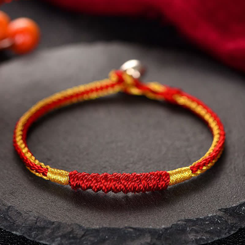 Tibetan Red String Protection Bracelet 14-19cm