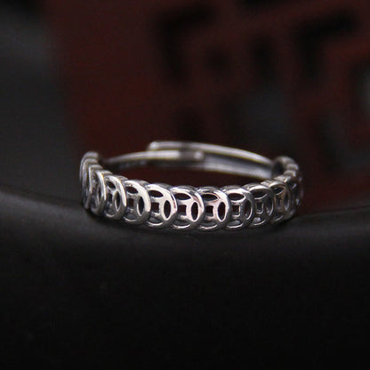 Copper Coin Luck Ring | Adjustable Spiritual Jewelry