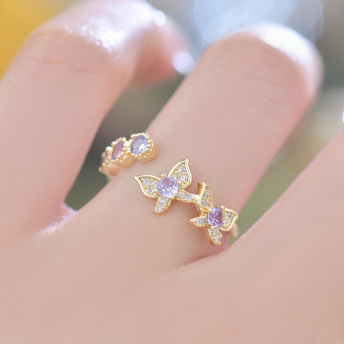Violet Flutter Ring