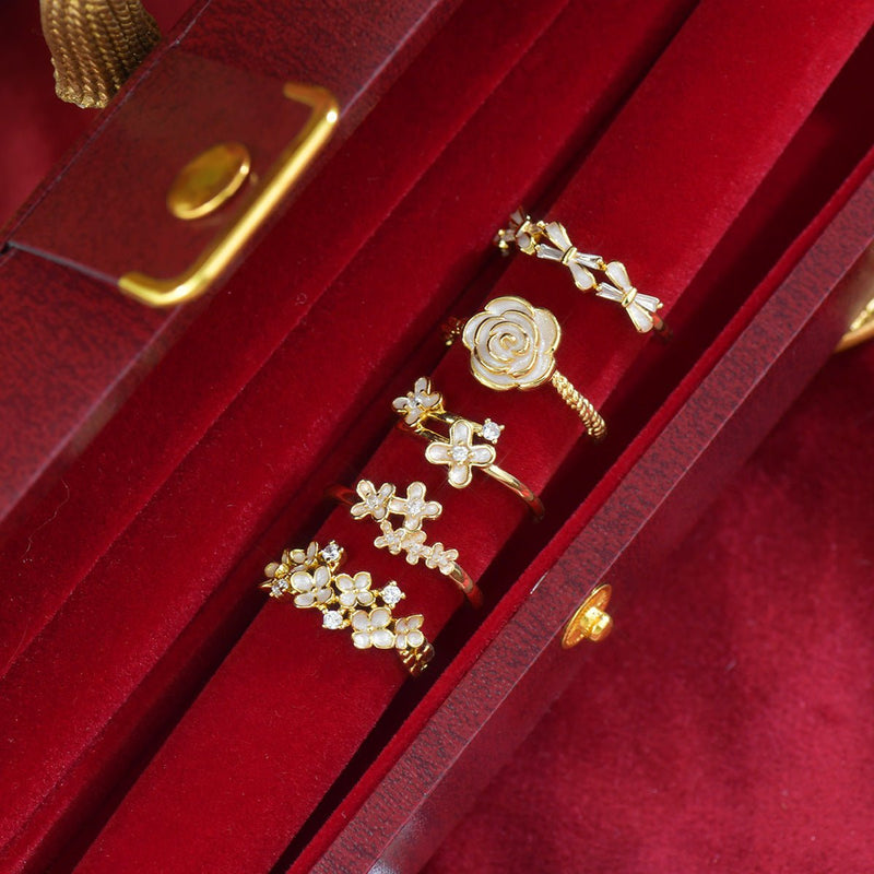 White Wisteria Ring