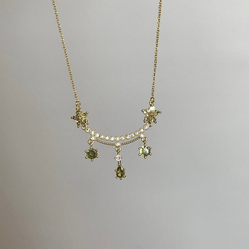 Wildflower Serenade Necklace in Green